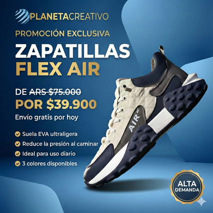 Zapatillas Ortopédicas Flex Air - Alivio Real del Dolor y Comodidad