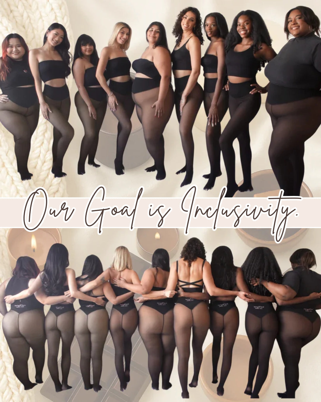 Leggings Transparentes Térmicos con Forro Polar - Control de Abdomen