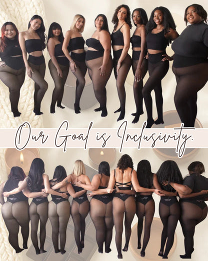 Leggings Transparentes Térmicos con Forro Polar - Control de Abdomen